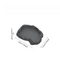 Reptile Water Dish Rock Resin Feeding Bowl Terrarium Decor Food Basin for Lizards Chameleons Snakes Turtles Geckos Frogs